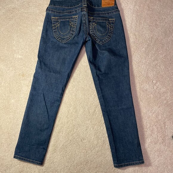 True Religion Bule Straight Cropped Jeans - Picture 7 of 7